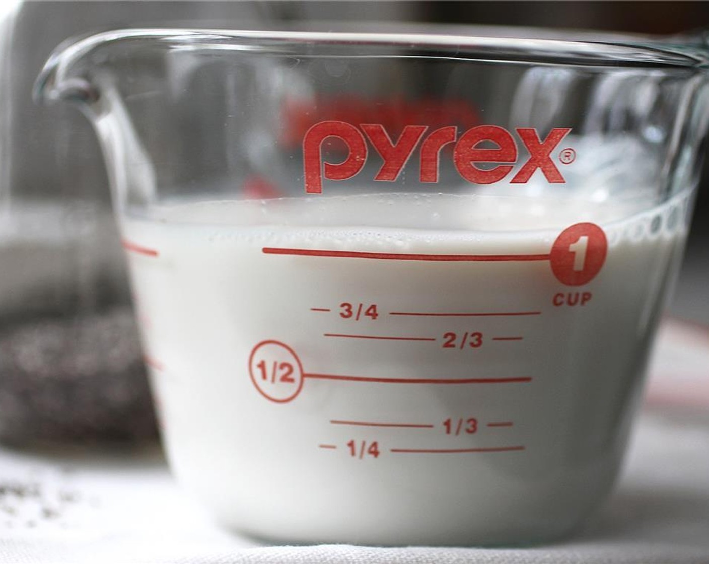 step 1 Measure out the Unsweetened Almond Milk (240 mL), Chia Seeds (4 Tbsp), Unsweetened Cocoa Powder (1 tsp), and Agave Syrup (1 tsp).