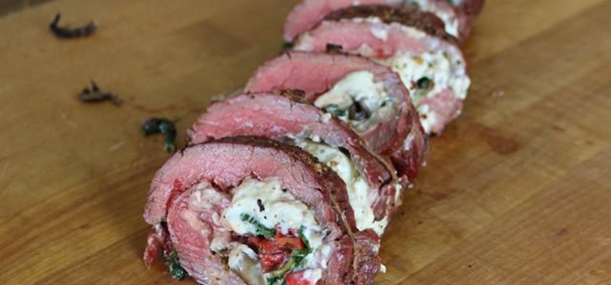 Stuffed Flank Steak Recipe SideChef