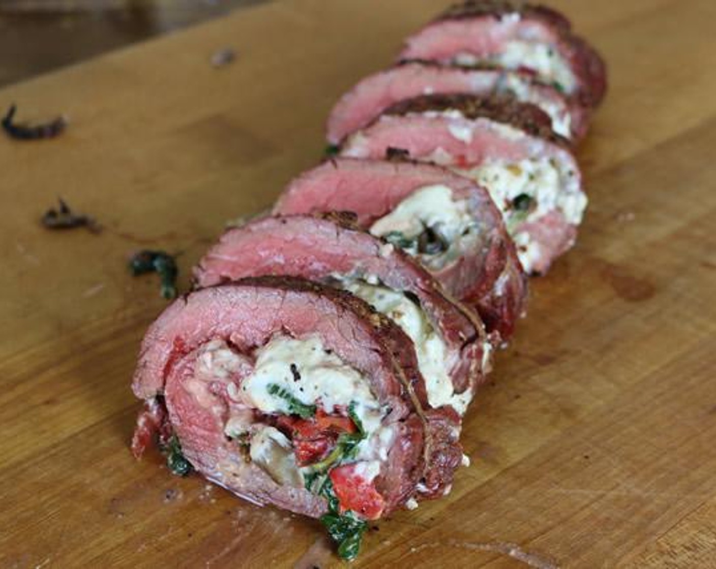 Pepper-Stuffed Grilled Flank Steak Recipe