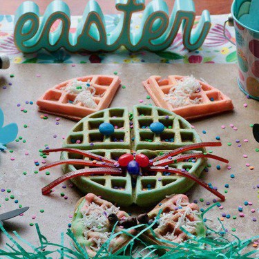 Vegan Easter Bunny Waffles Recipe | SideChef