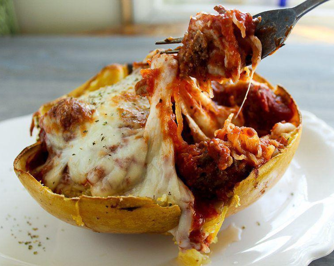 Spaghetti Squash and Meatballs