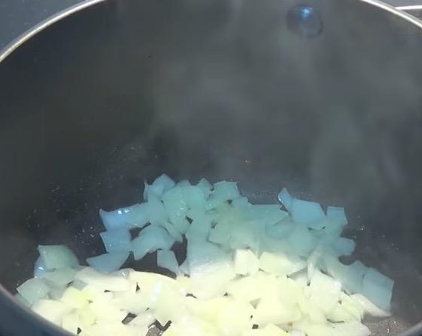 step 1 In a large saucepan over medium heat, add Oil (1 Tbsp). Cook Yellow Onion (1) for 2-3 minutes, until soft and translucent.