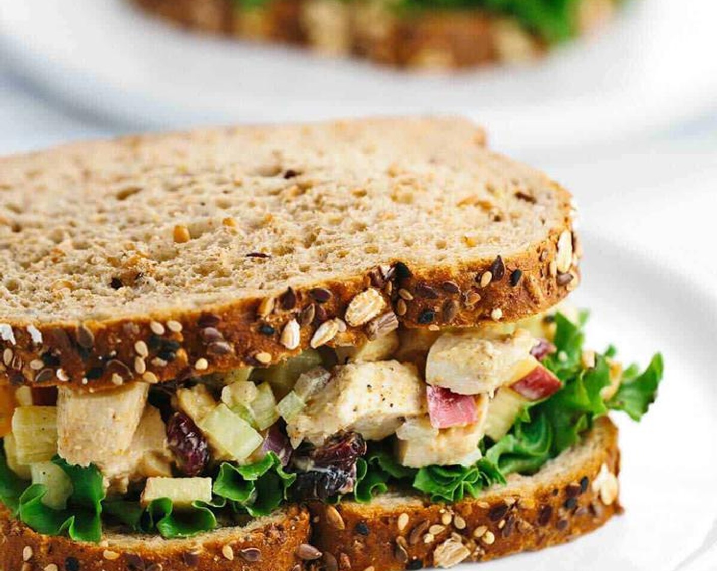 Greek Yogurt Curried Chicken Salad Sandwich