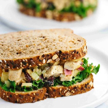 Greek Yogurt Curried Chicken Salad Sandwich Recipe | SideChef