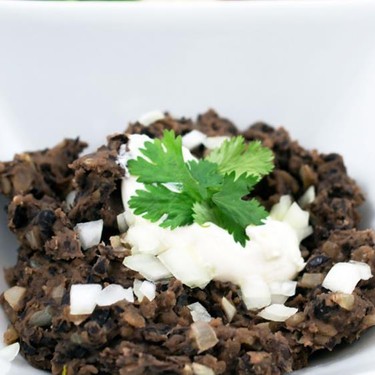 Refried Black Beans Recipe | SideChef