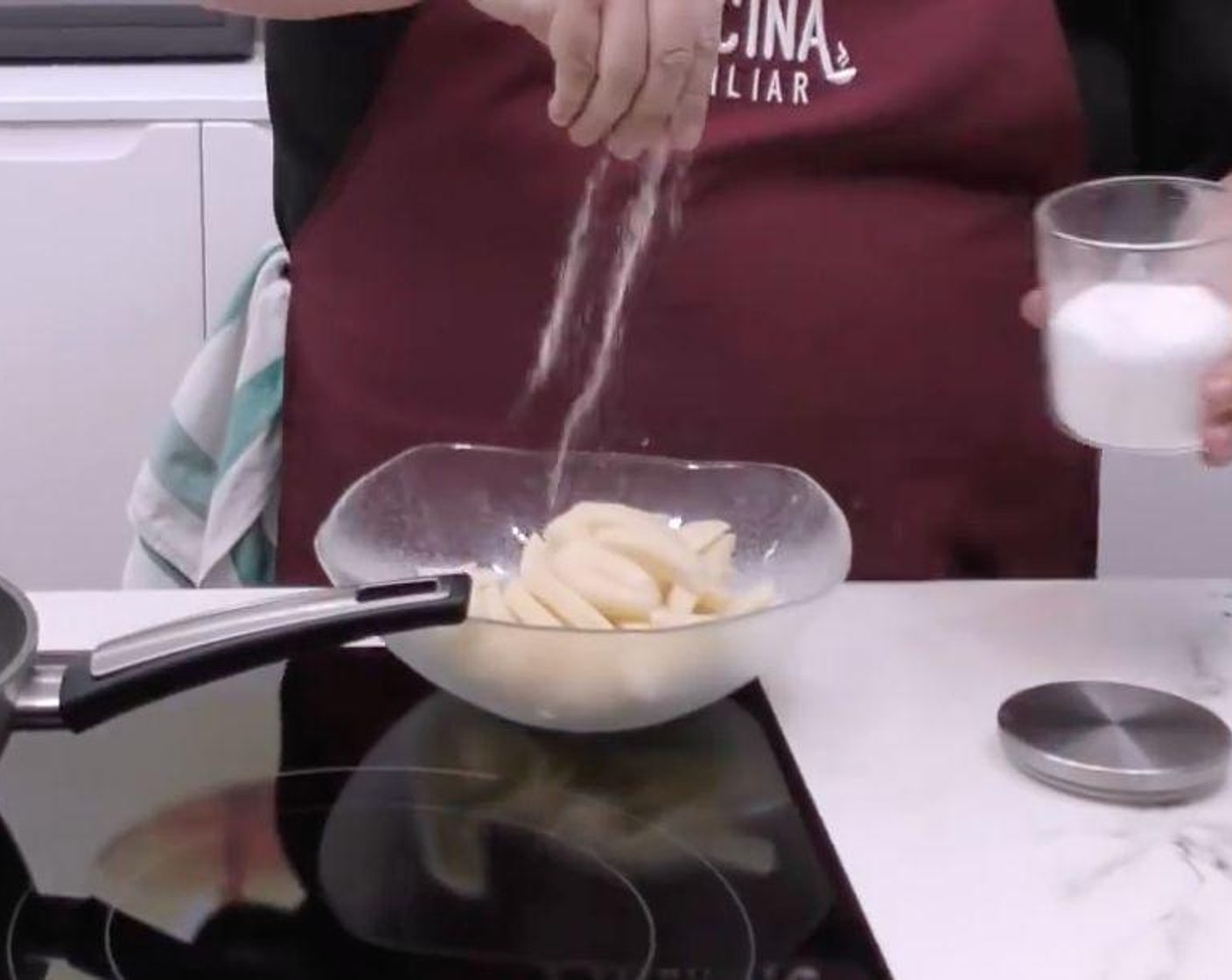 step 3 Place fries into a bowl and season with Salt (to taste). Toss in salt until evenly coated.