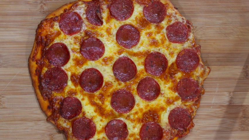 Homemade Pizza Hut Pepperoni Pizza