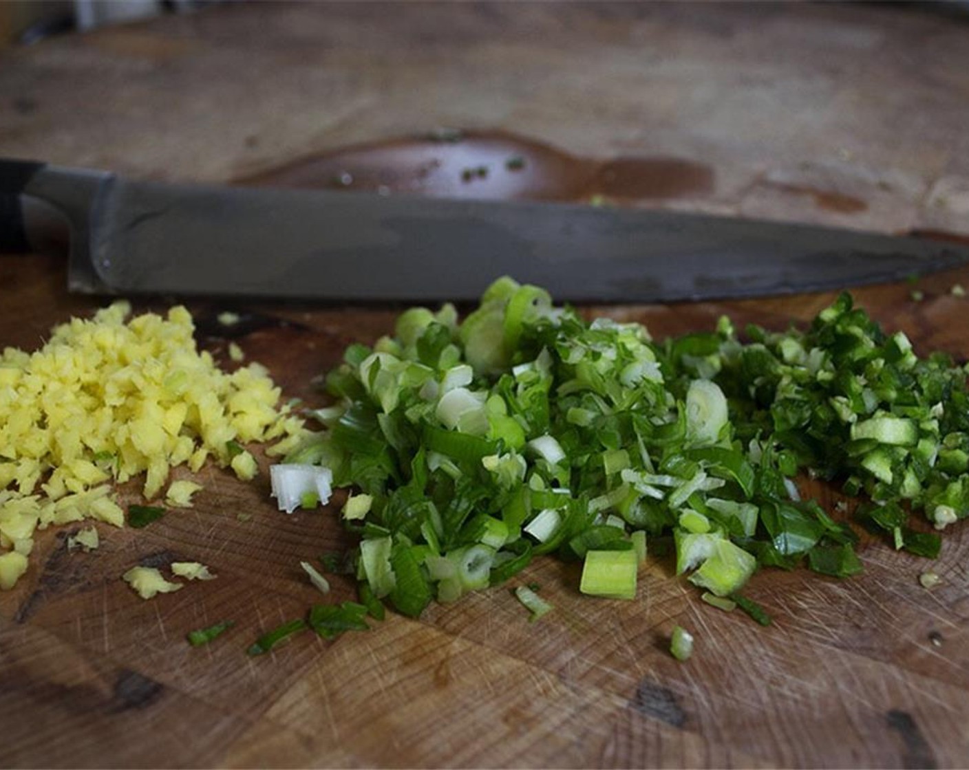 step 7 Finely chop the Fresh Ginger (1/2 in).