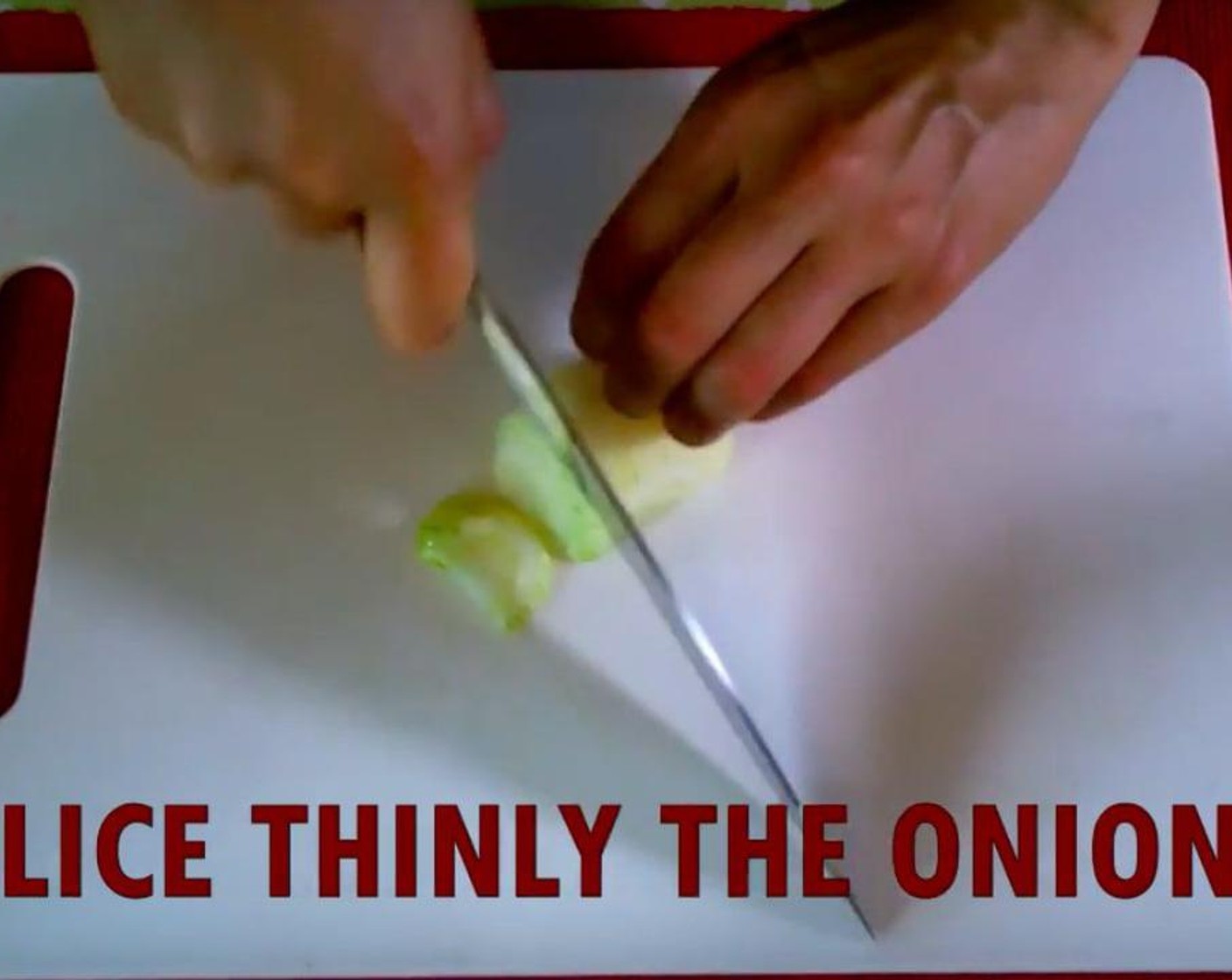 step 4 Thinly slice Sweet Onions (2).