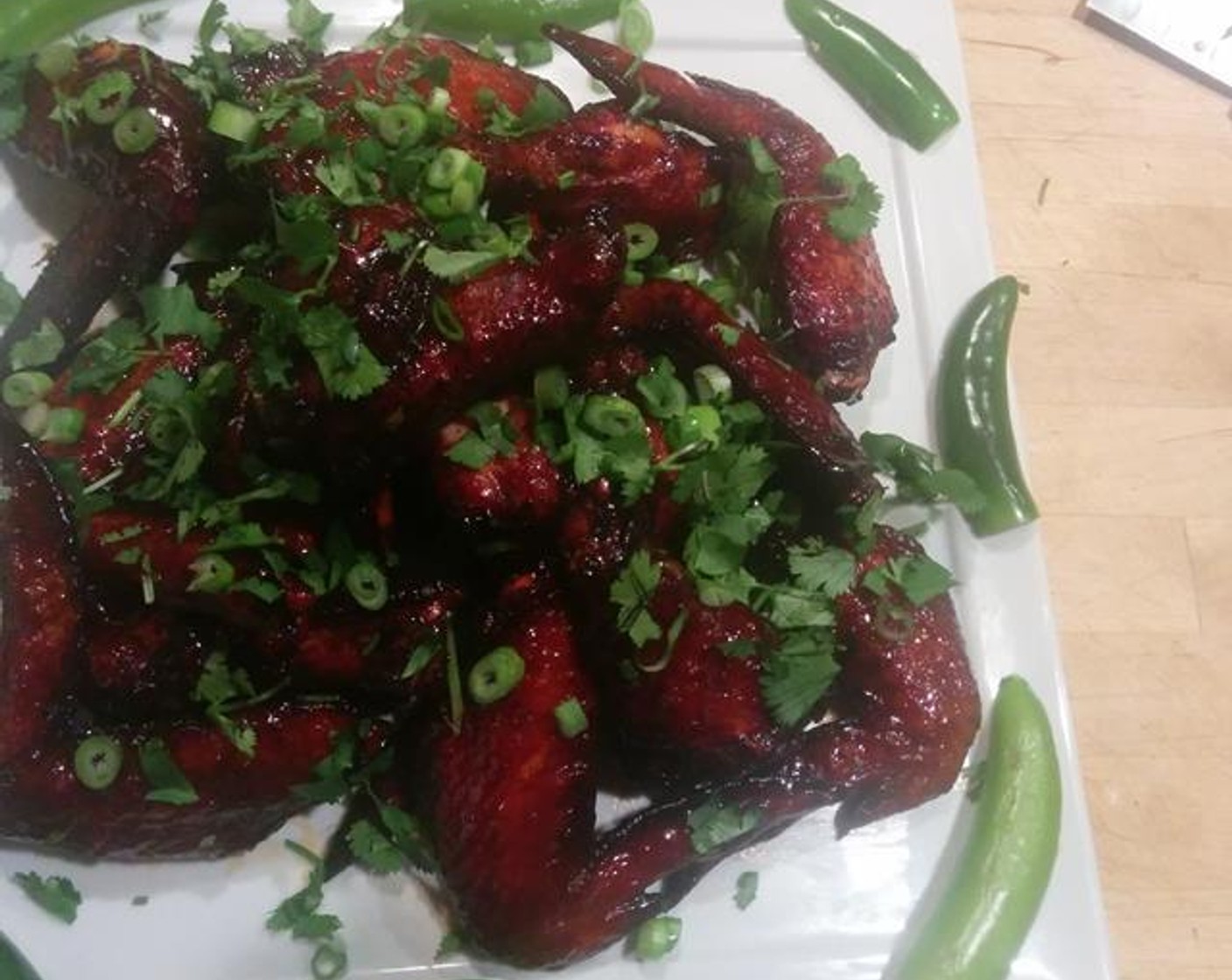 Just Jan’s Tangerine Sriracha Wings