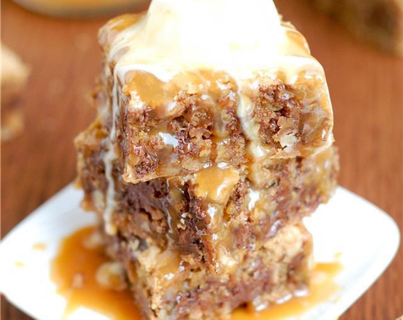 Bourbon Biscoff Blondies