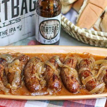 Crockpot Beer, Brats + Onions Recipe | SideChef