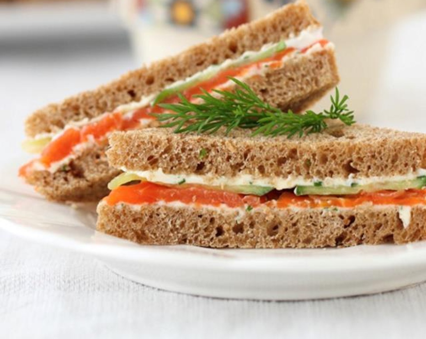 Salmon and Cucumber Tea Sandwiches