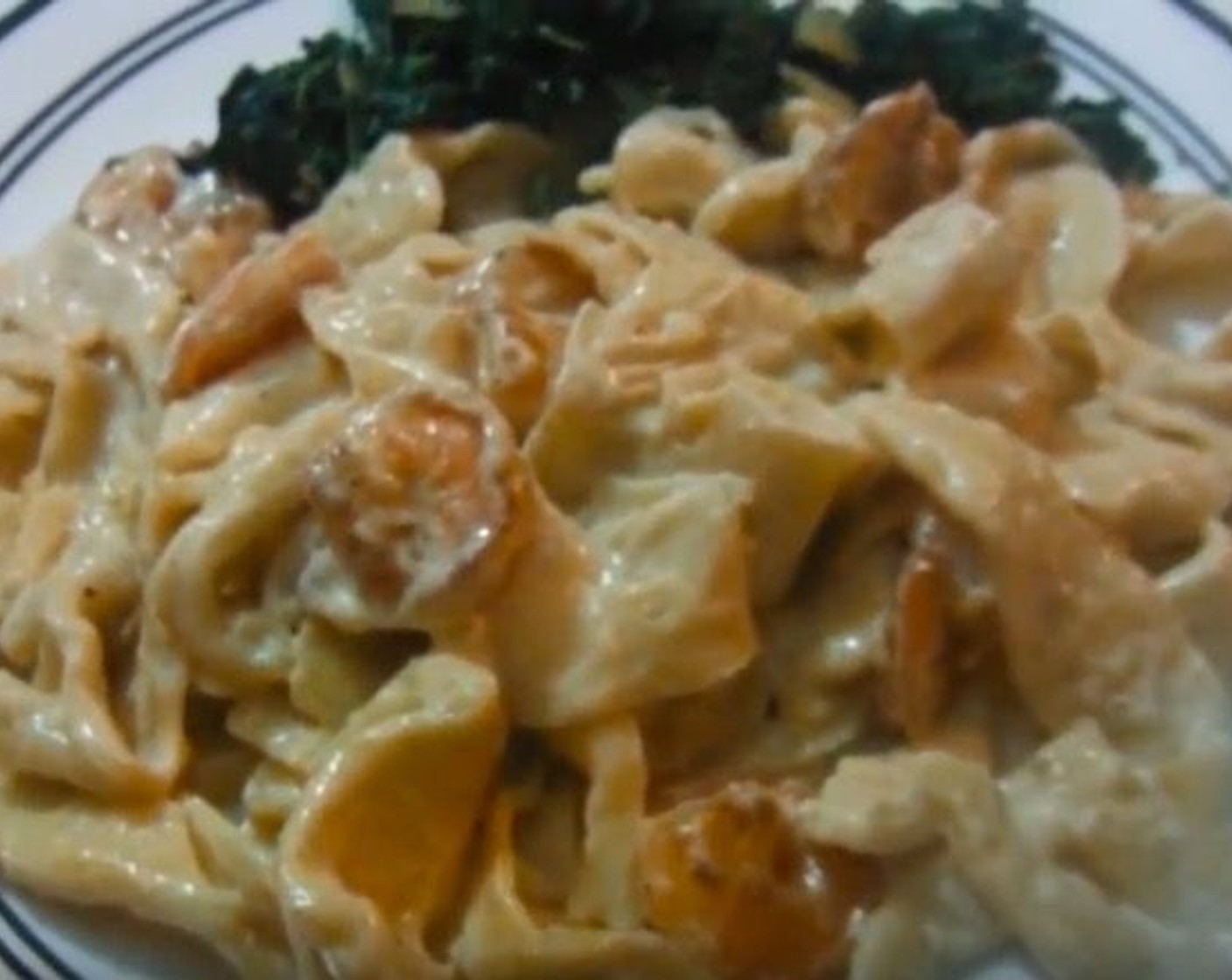 Homemade Pasta and Shrimp Alfredo