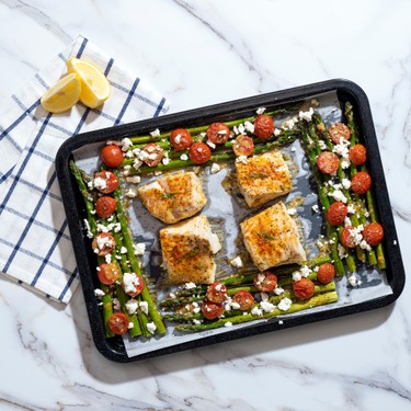 Sheet-Pan Roasted Cod with Spring Vegetables Recipe | SideChef