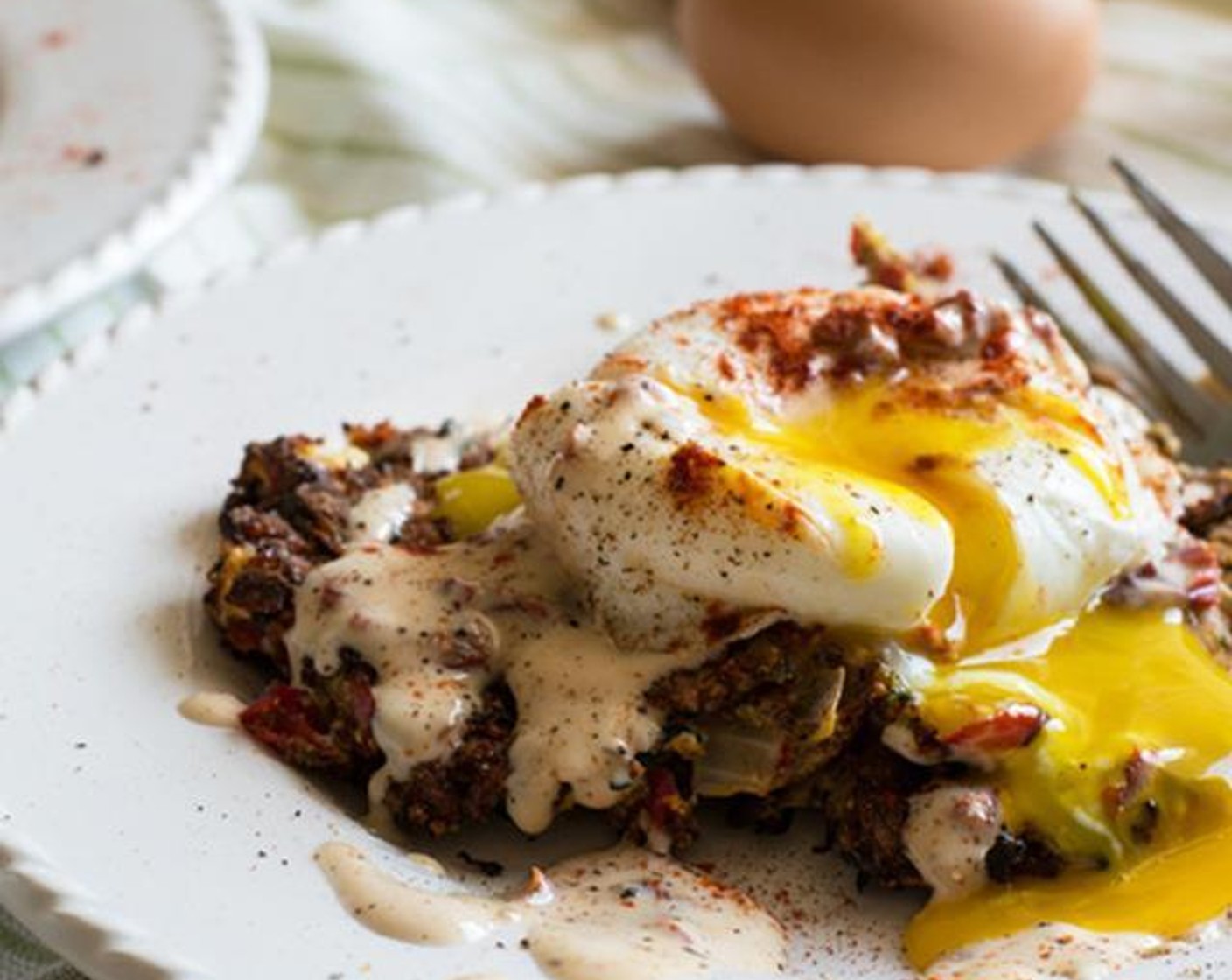 Zucchini Fritters with Poached Eggs