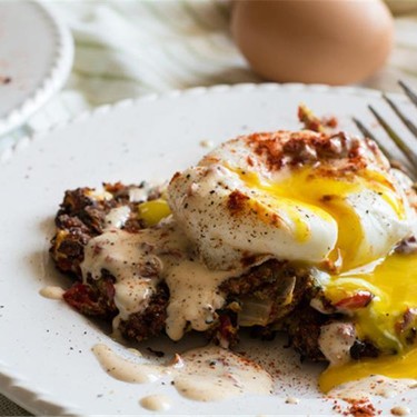 Zucchini Fritters with Poached Eggs Recipe | SideChef