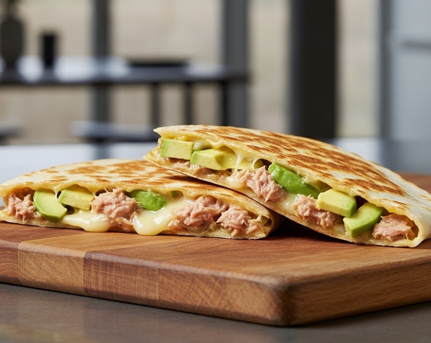 Tuna and Avocado Quesadillas