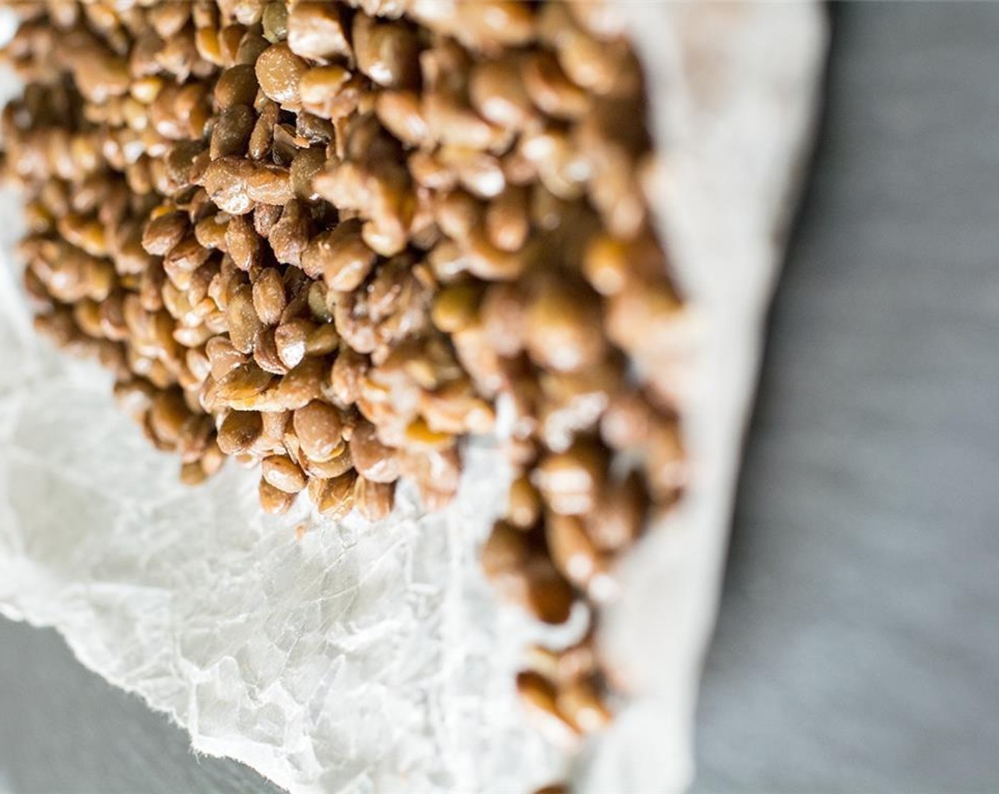 step 3 Then, add cooked lentils to the pan with the onion and red bell pepper. Cook for 2-3 minutes to heat through.