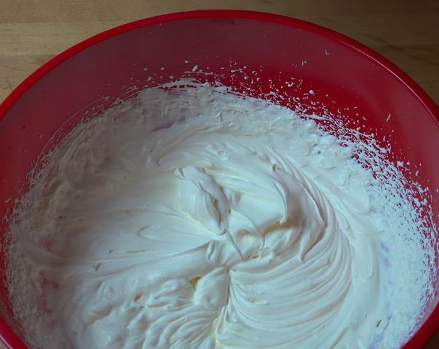 step 1 In a large mixing bowl, beat Kemps Heavy Whipping Cream (2 1/2 cups) with a hand mixer until it forms soft peaks.