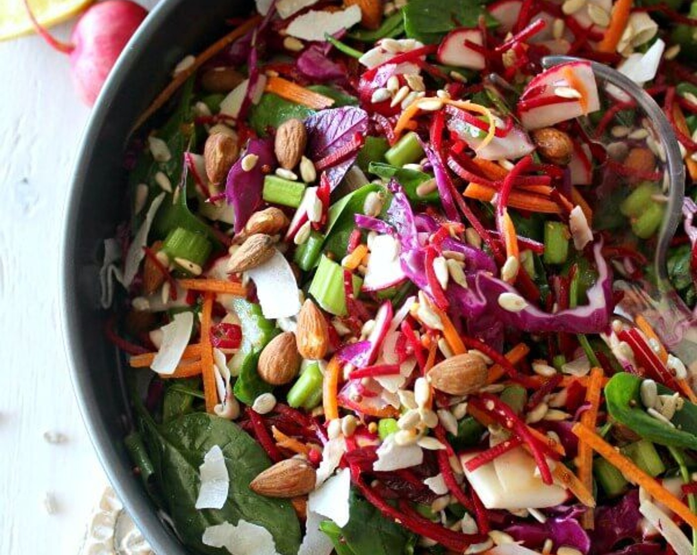 Red Cabbage, Spinach & Beetroot Detox Salad
