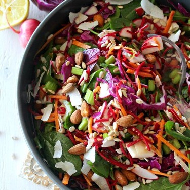 Red Cabbage, Spinach & Beetroot Detox Salad Recipe | SideChef