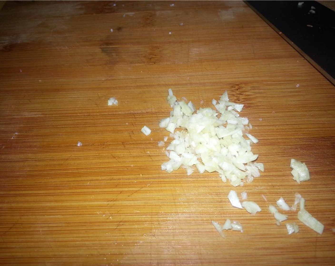 step 5 Mince the Garlic (1 clove).