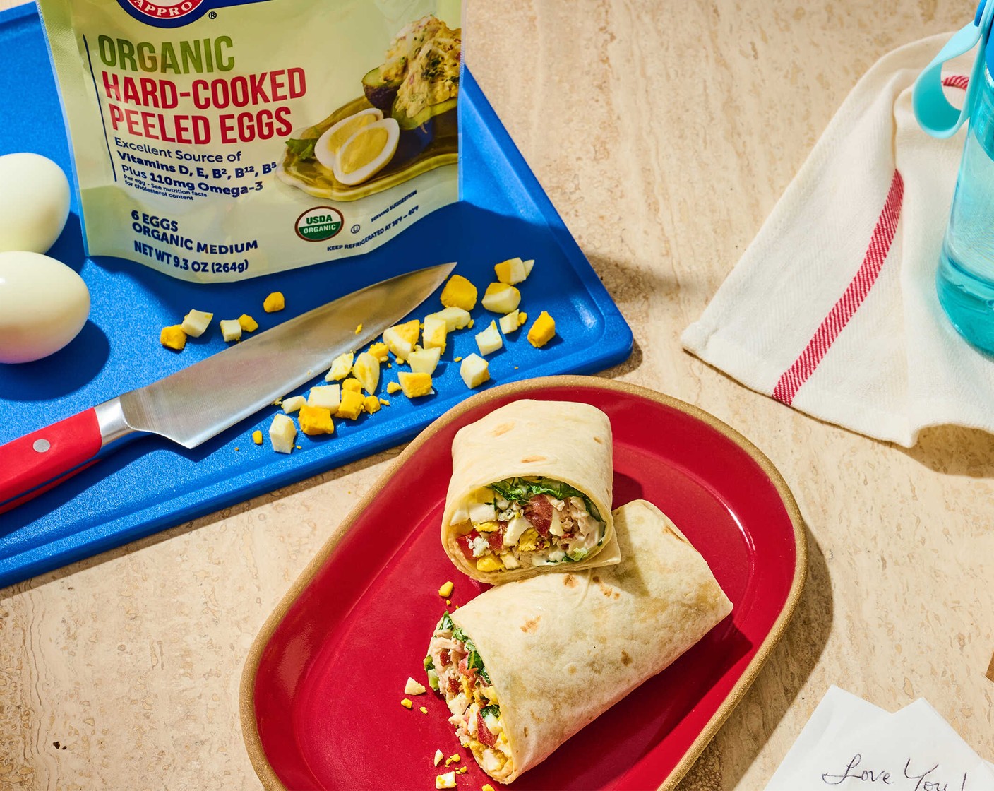 Grab-and-Go Cobb Salad Wraps