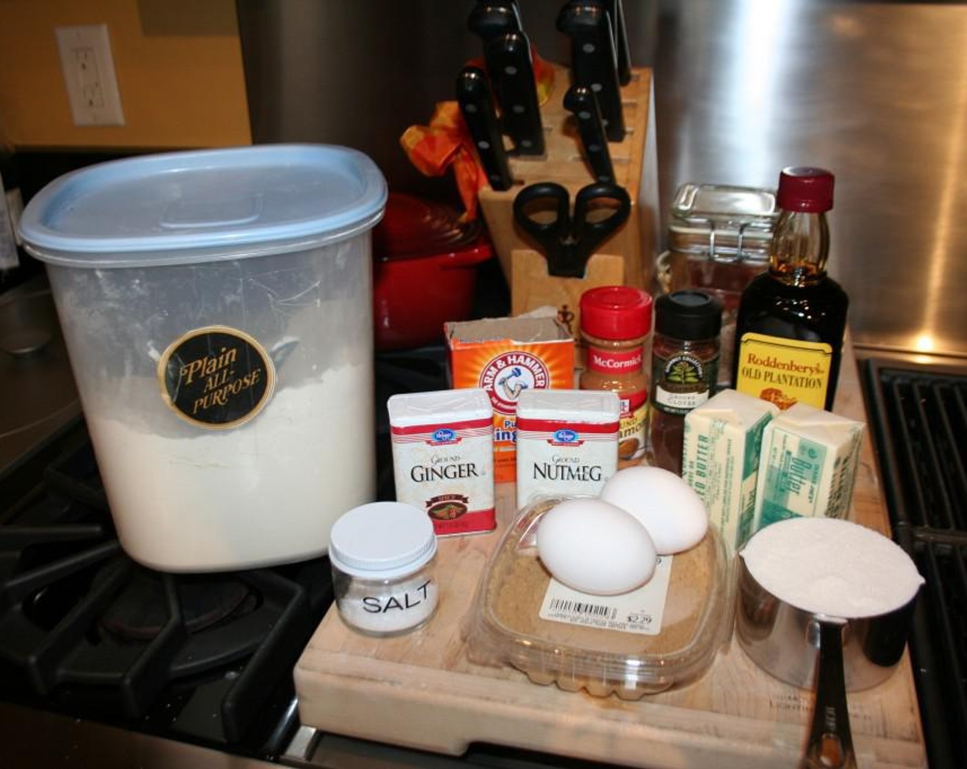 step 2 Melt Butter (1 cup) in a small saucepot over low heat, then add Granulated Sugar (1 cup) and Blackstrap Molasses (1 1/4 cups). Stir until combined then turn off the heat.