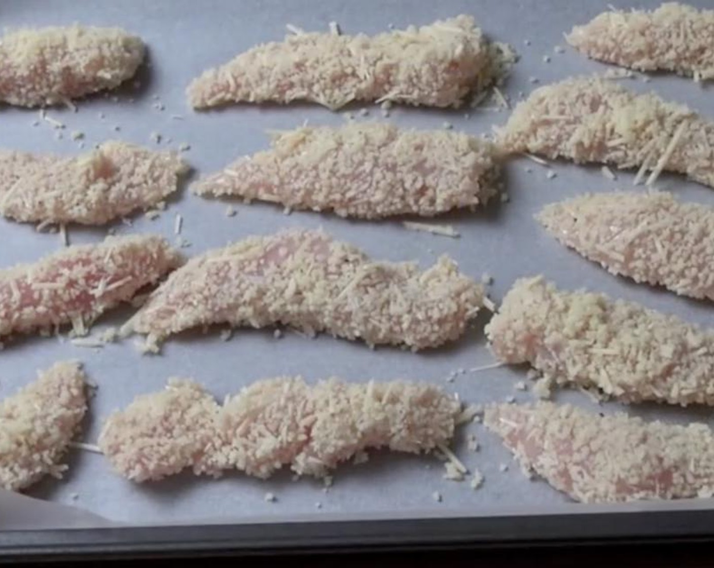 step 6 Place the coated tenderloins onto a baking tray with non stick baking paper.