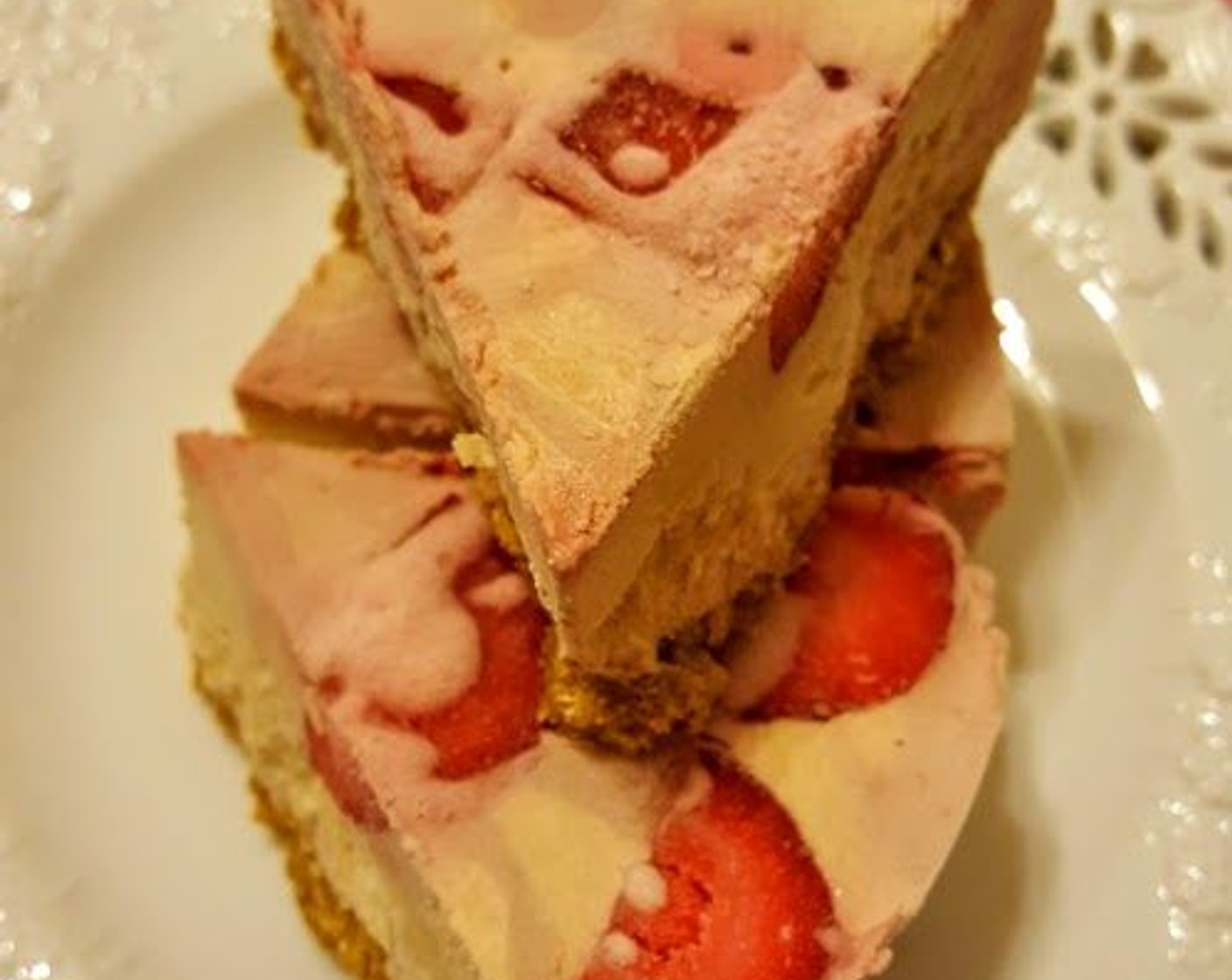No-Bake Strawberry Lime Cheesecake