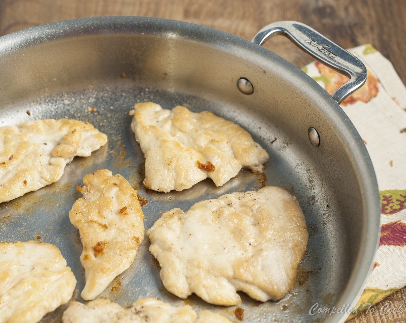 step 10 Stir in the juice from Lemon (1) and chopped Tarragon (1/4 cup). Season with salt and pepper. Add chicken cutlets back to pan and spoon with sauce.