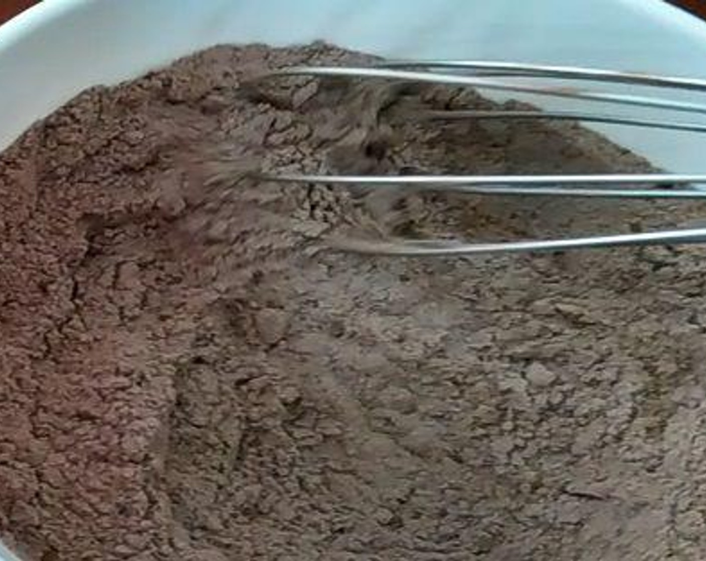step 2 Combine All-Purpose Flour (3/4 cup) and Unsweetened Cocoa Powder (2 Tbsp).