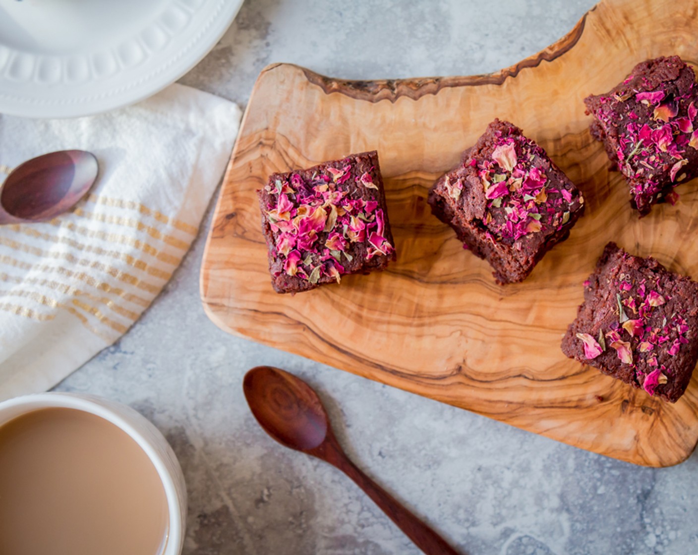 Beetroot Rose Brownies