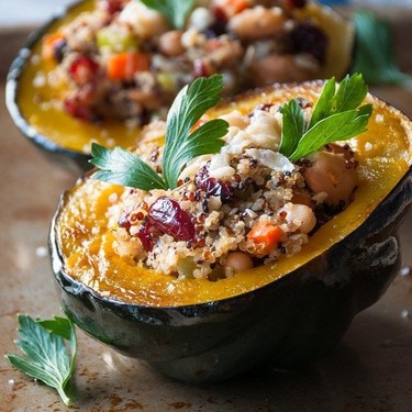 Autumn Stuffed Acorn Squash Recipe | SideChef