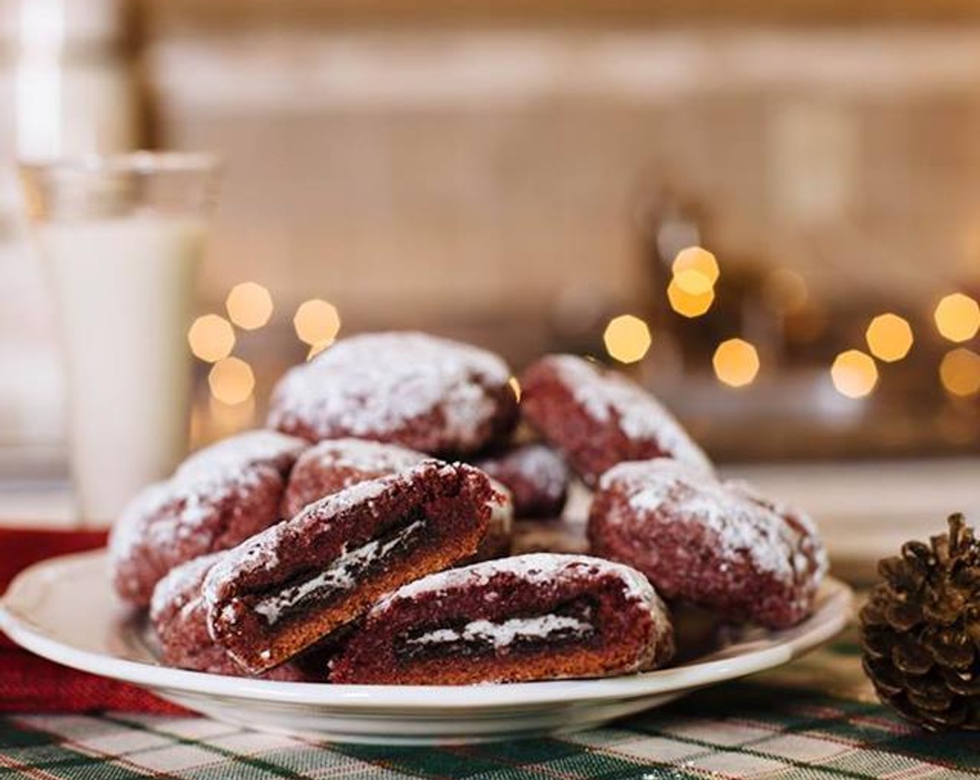 Vegan Oreo-Stuffed Red Velvet Cookies