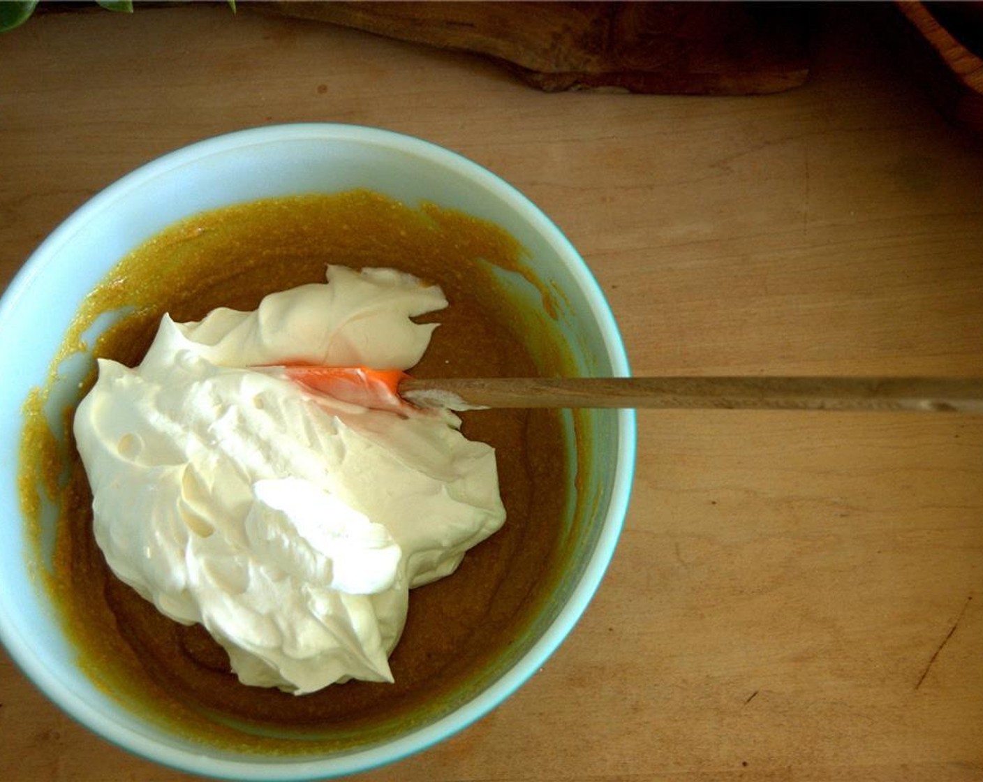 step 5 Beat remaining Whipping Cream (1 cup) in another large bowl until cream hold peaks.  Fold the whipped cream into the pumpkin mixture.  Cover and refrigerate mousse at least 4 hours and up to 1 day.