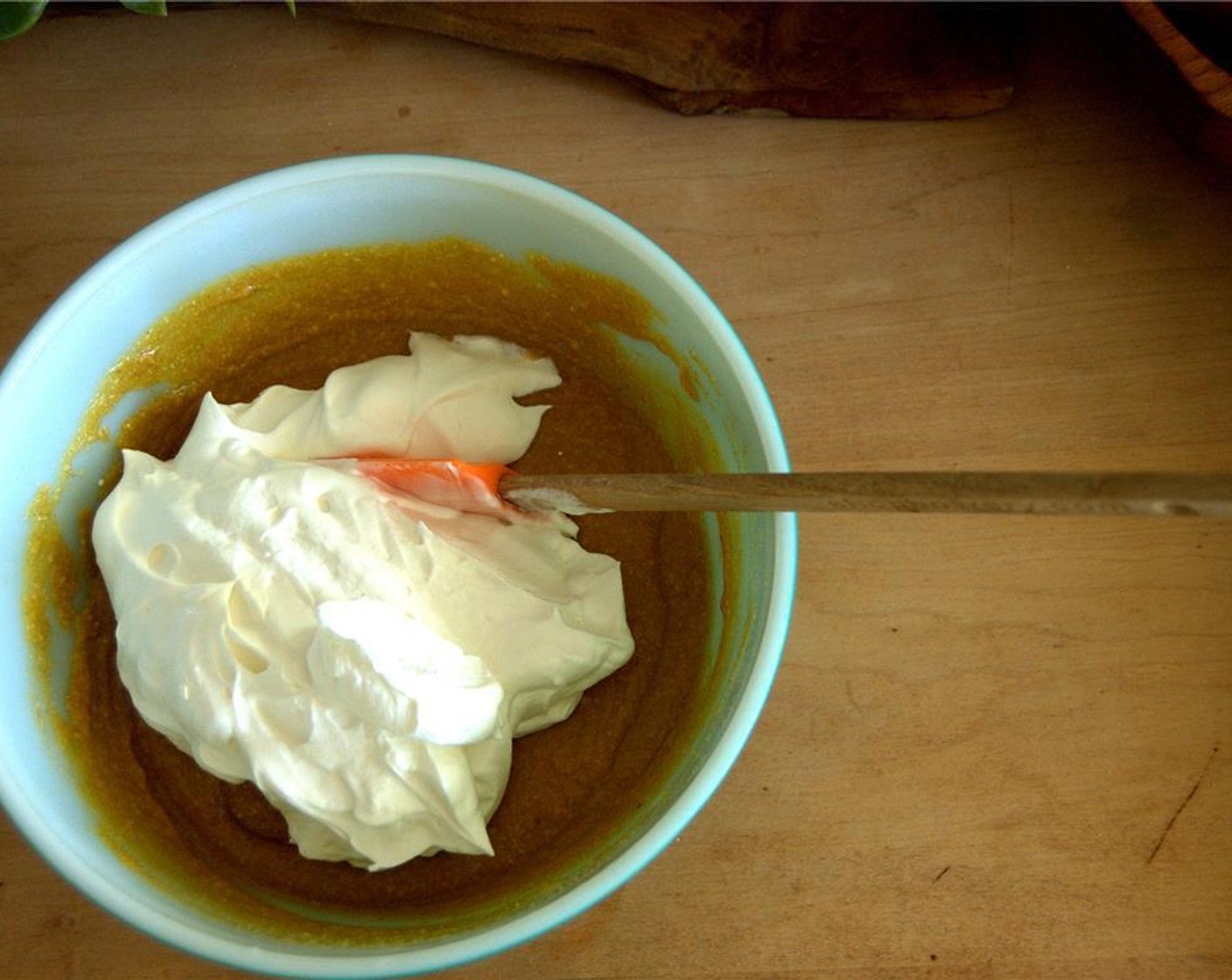 step 5 Beat remaining Kemps Heavy Whipping Cream (1 cup) in another large bowl until cream hold peaks.  Fold the whipped cream into the pumpkin mixture.  Cover and refrigerate mousse at least 4 hours and up to 1 day.