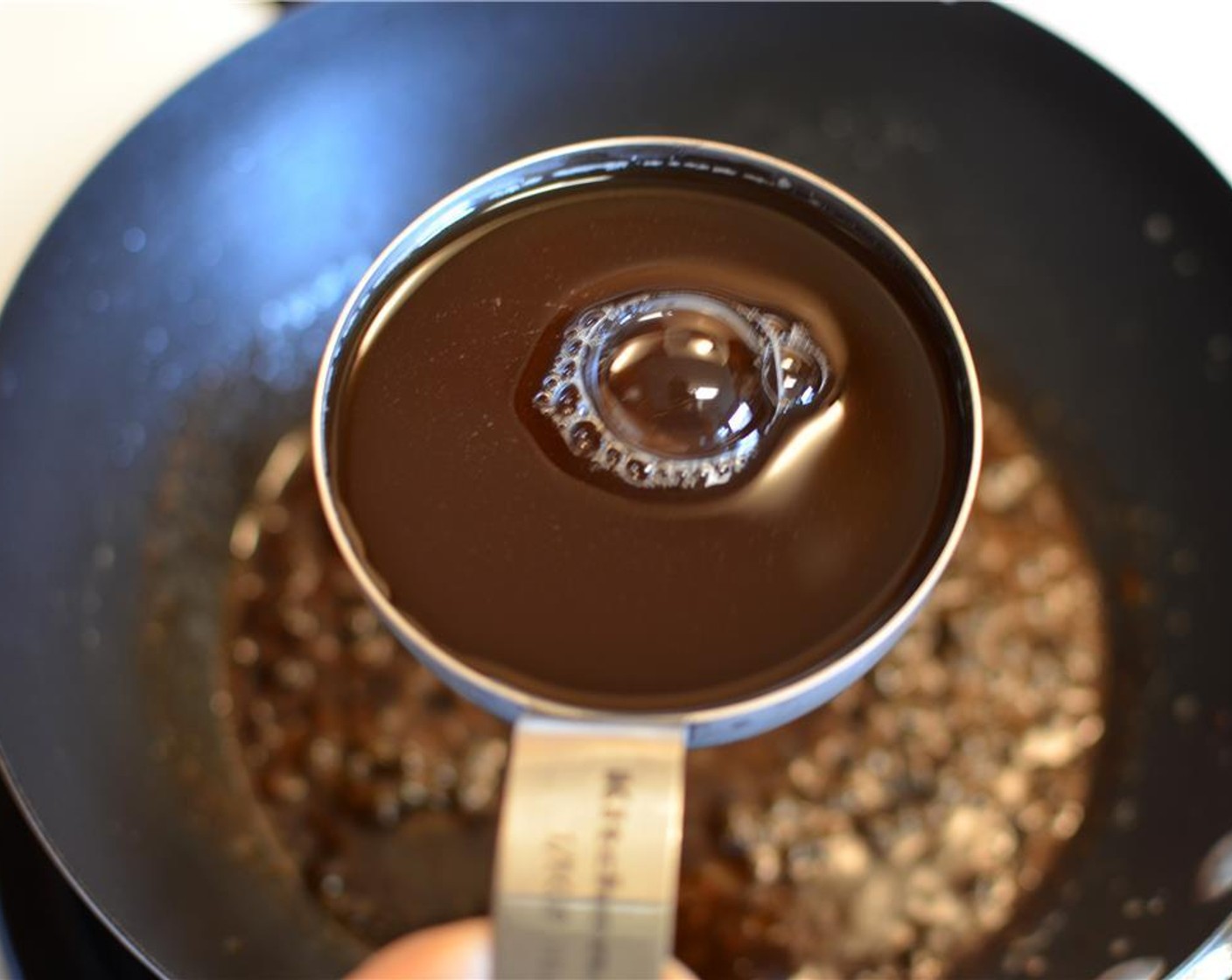 step 7 Add the Balsamic Vinegar (1/4 cup), Brown Sugar (2 Tbsp), and Beef Broth (1/4 cup) and stir to mix everything well.