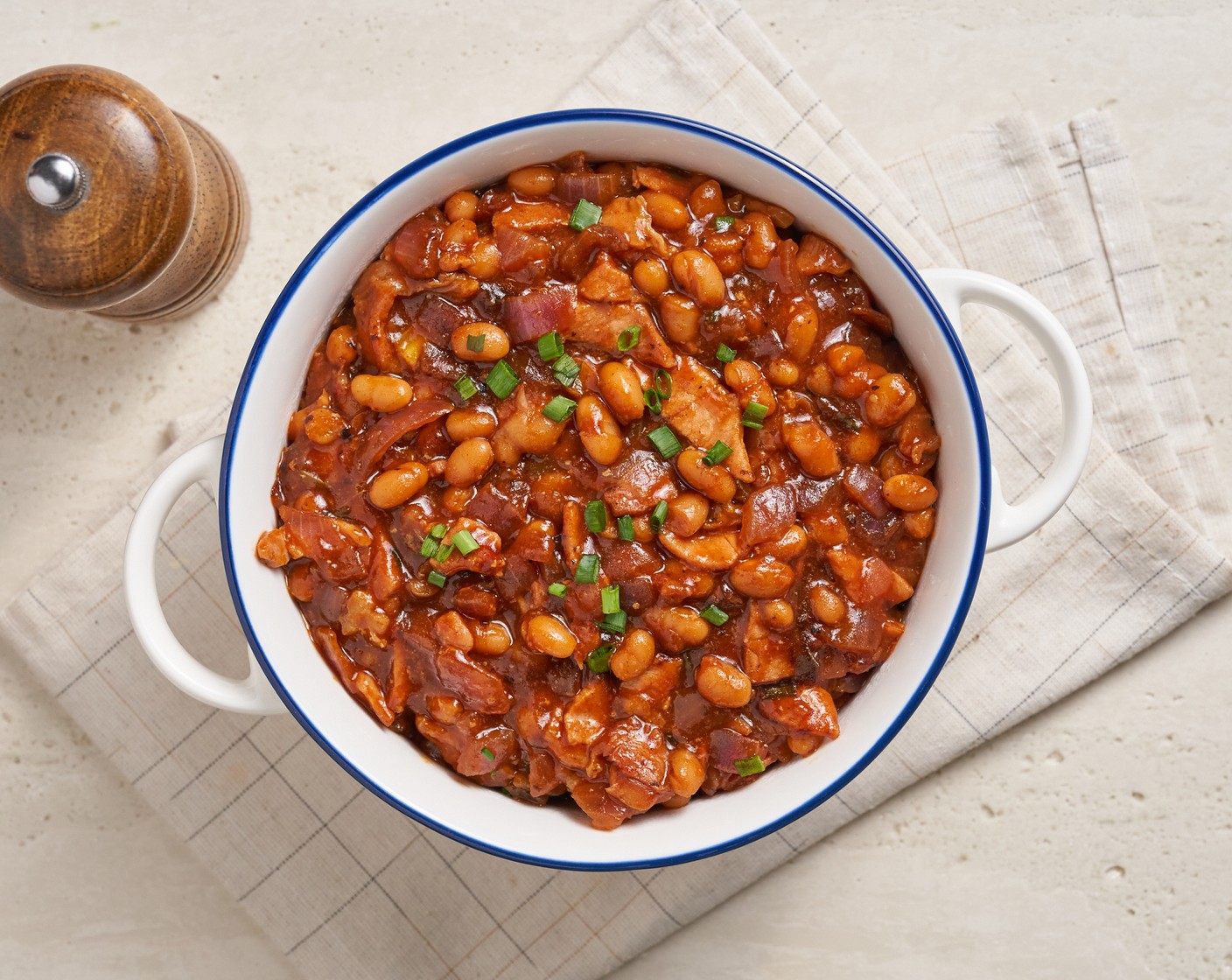 Easy Baked Beans with Bacon