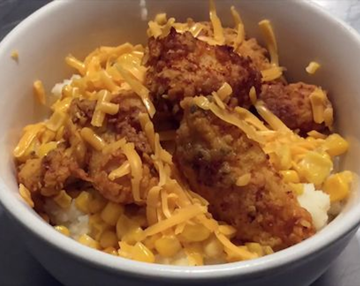 Fried Buttermilk Chicken Bowls