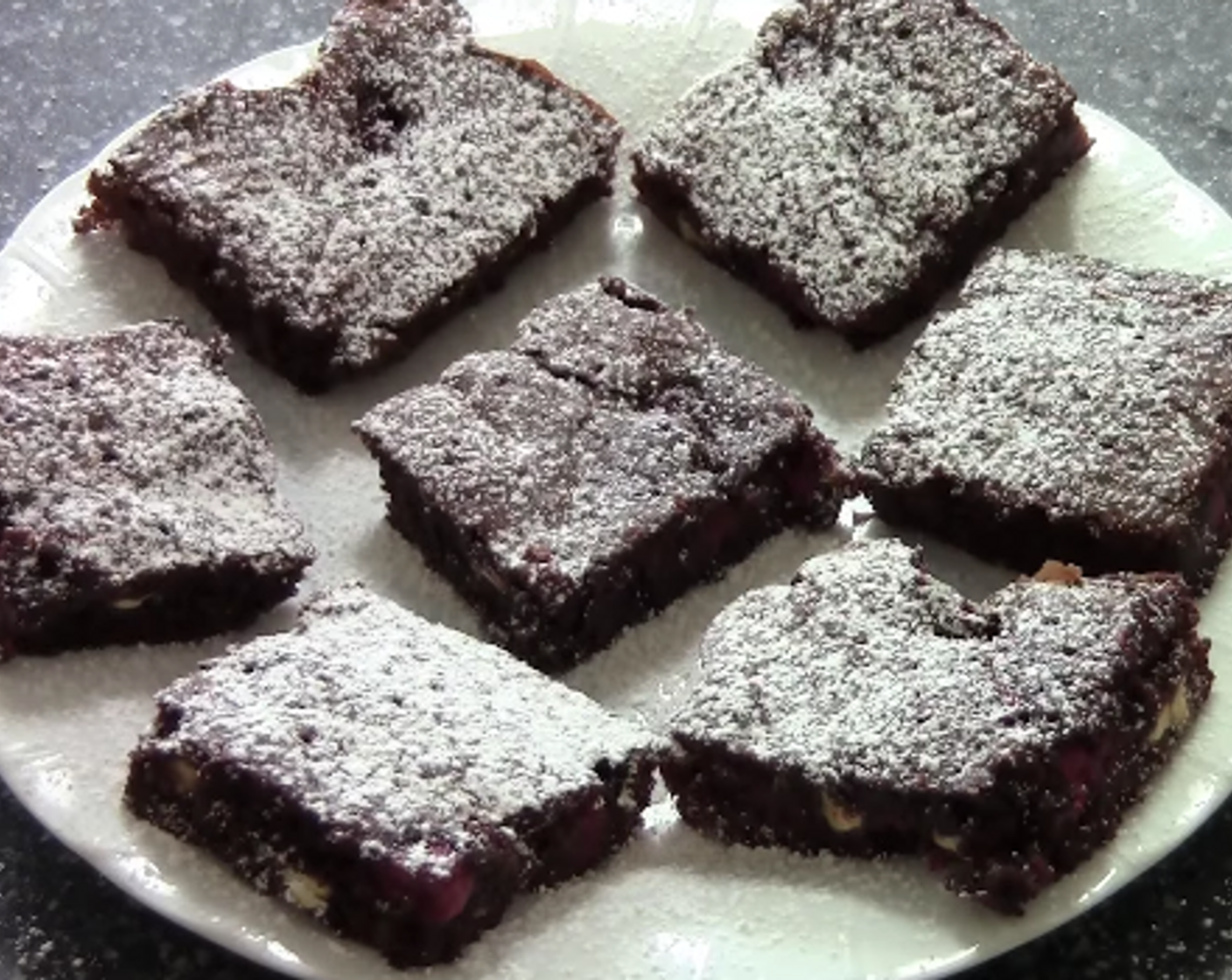 Christmas Chocolate Raspberry Brownies