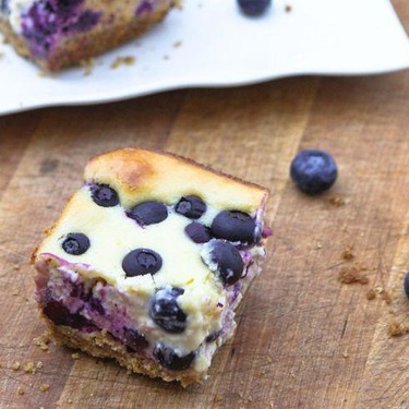 Lemon Blueberry Cheesecake Bars Recipe | SideChef