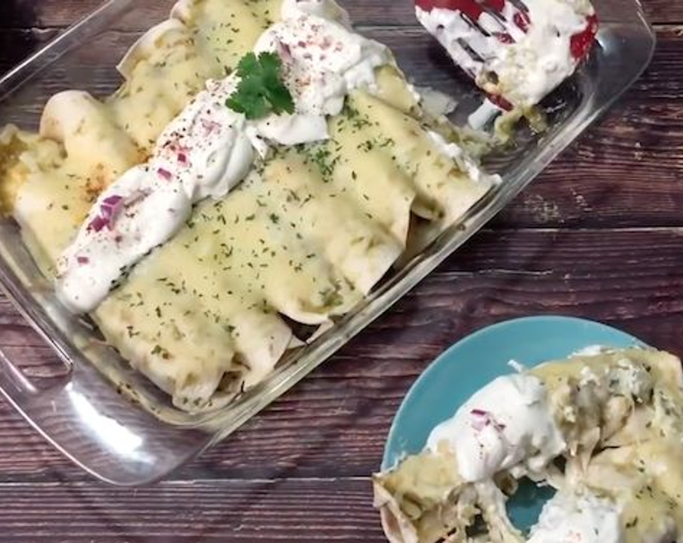 Pressure Cooker Enchiladas Verde