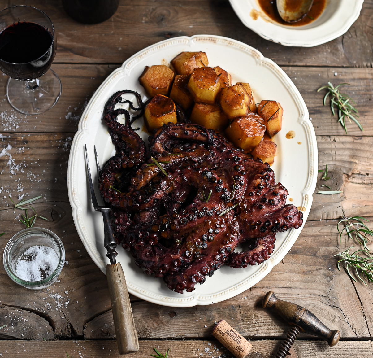 Octopus in Red Wine Recipe SideChef