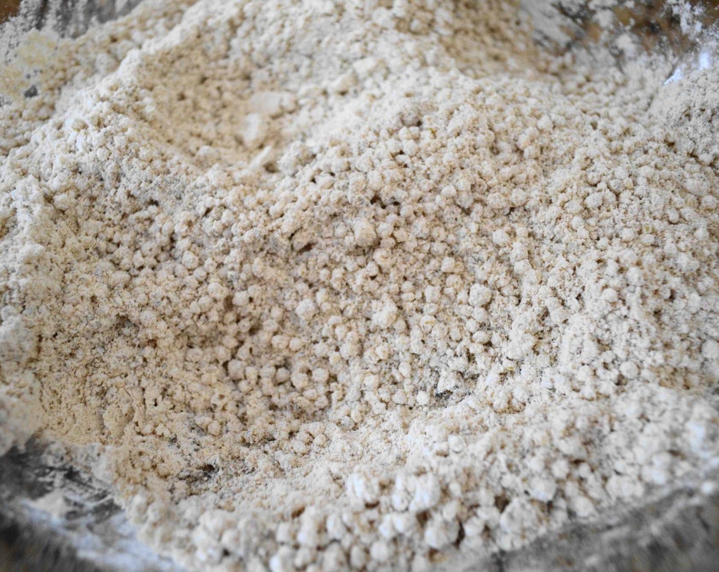 step 5 When the quinoa has cooled, add it to the bowl of Oat Flour (1 1/2 cups).