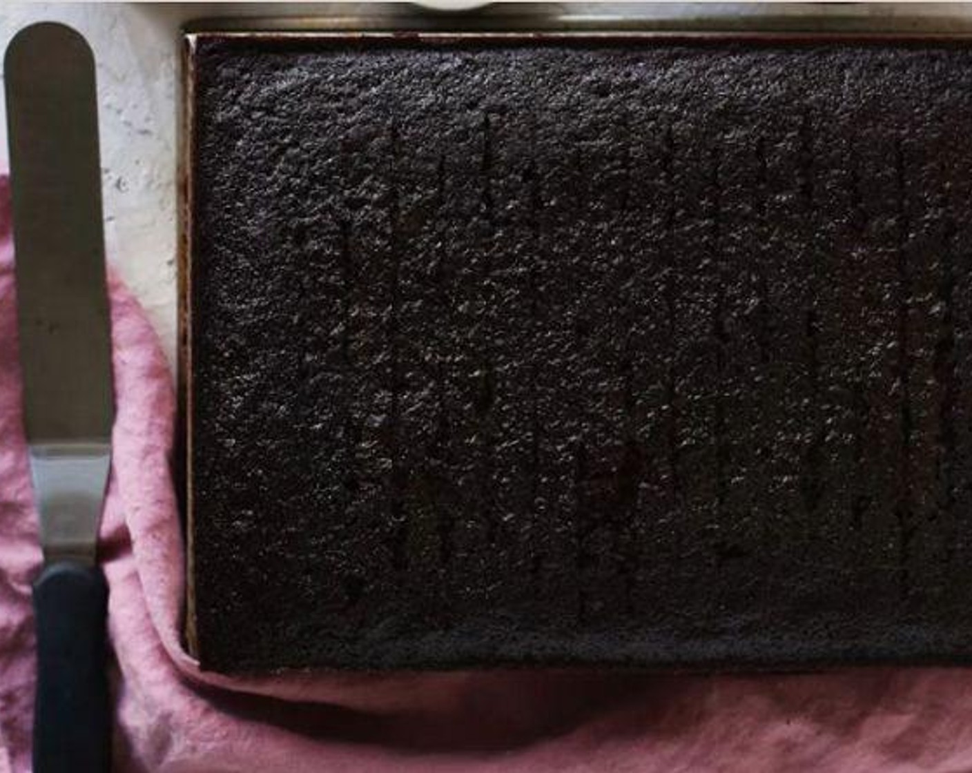 step 5 Pour batter into prepared sheet pan and bake for 20-25 minutes or until the center has just set.