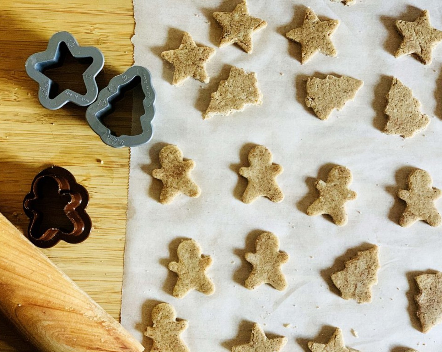 step 2 Roll out the dough and cut out your cookies in the shape you prefer. I used some mini cookie cutters.