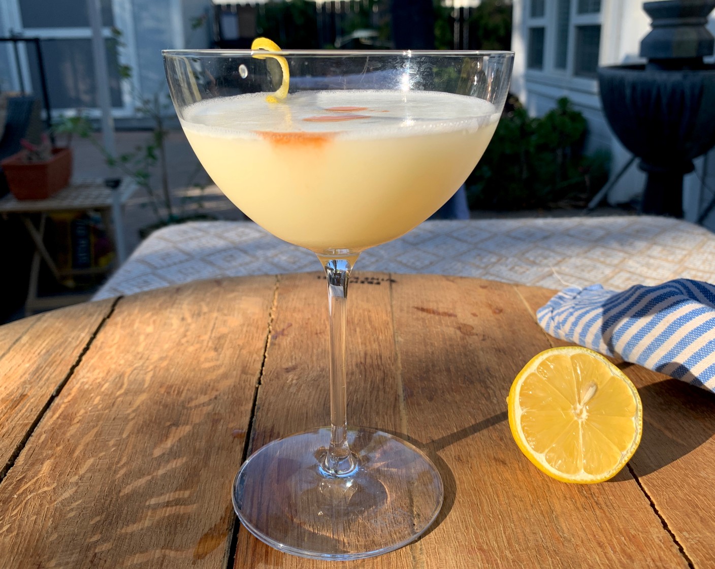 Pisco Sour with Meyer Lemon Curd
