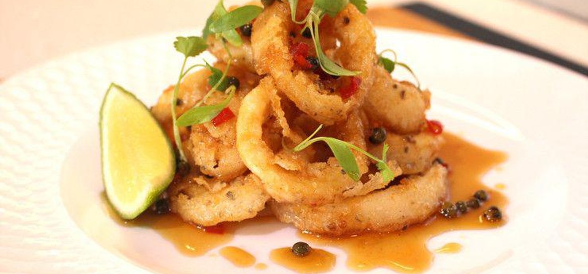 Crispy Squid with Green Peppercorn & Chili Dressing Recipe SideChef